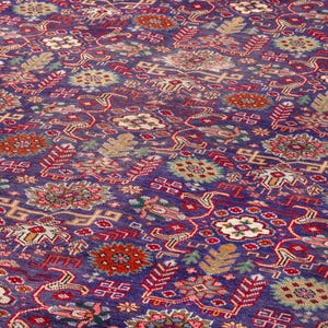 10x13 Vintage Rug, Turkish Rug, Blue Rug, Oversized Rug, Living Room Rug, Antique Rug, Oushak Rug, Bedroom Rug, Office Rug, 9&#39;9&quot;x12&#39;11&quot;