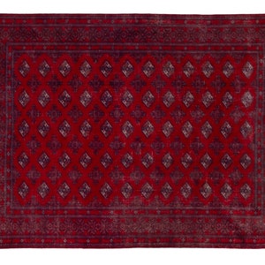 10x13 Vintage Rug, Turkish Rug, Red Rug, Oversized Rug, Living Room Rug, Antique Rug, Oushak Rug, Bedroom Rug, Office Rug, 9&#39;6&quot;x12&#39;9&quot;