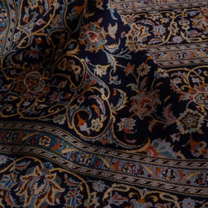 8x11 Vintage Rug, Turkish Rug, Blue Rug, Oversized Rug, Living Room Rug, Antique Rug, Oushak Rug, Bedroom Rug, Office Rug, 7'10"x11'2"
