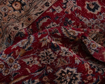 7x10 Vintage Rug, Turkish Rug, Red Rug, Area Rug, Anatolian Oushak Rug, Living Room Rug, Bedroom Rug, Antique Rug, Home Decor, 6'8"x10'4"