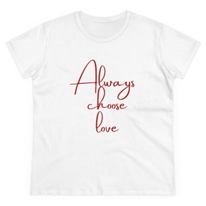 Camiseta de algodón de peso medio para mujer