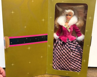 Vintage Avon 1996 Mattel Barbie Winter Rhapsody Doll NIB 16353