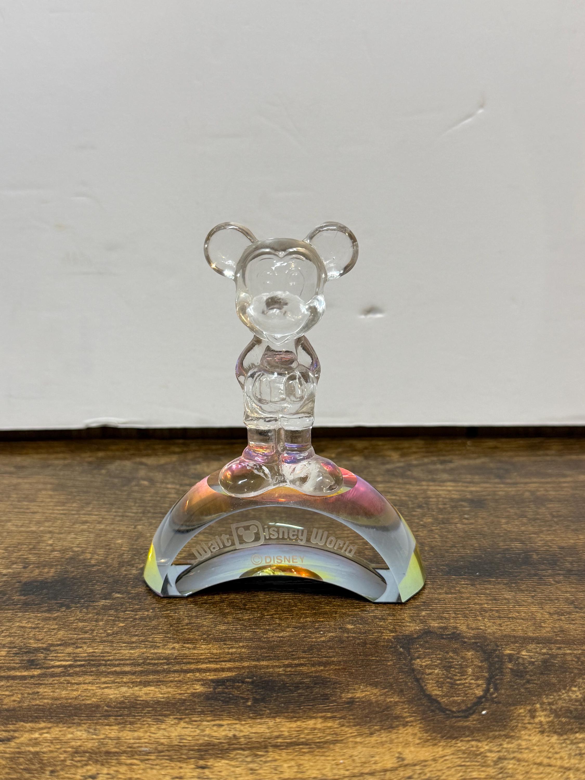Mickey Mouse Glass Figurine - Etsy