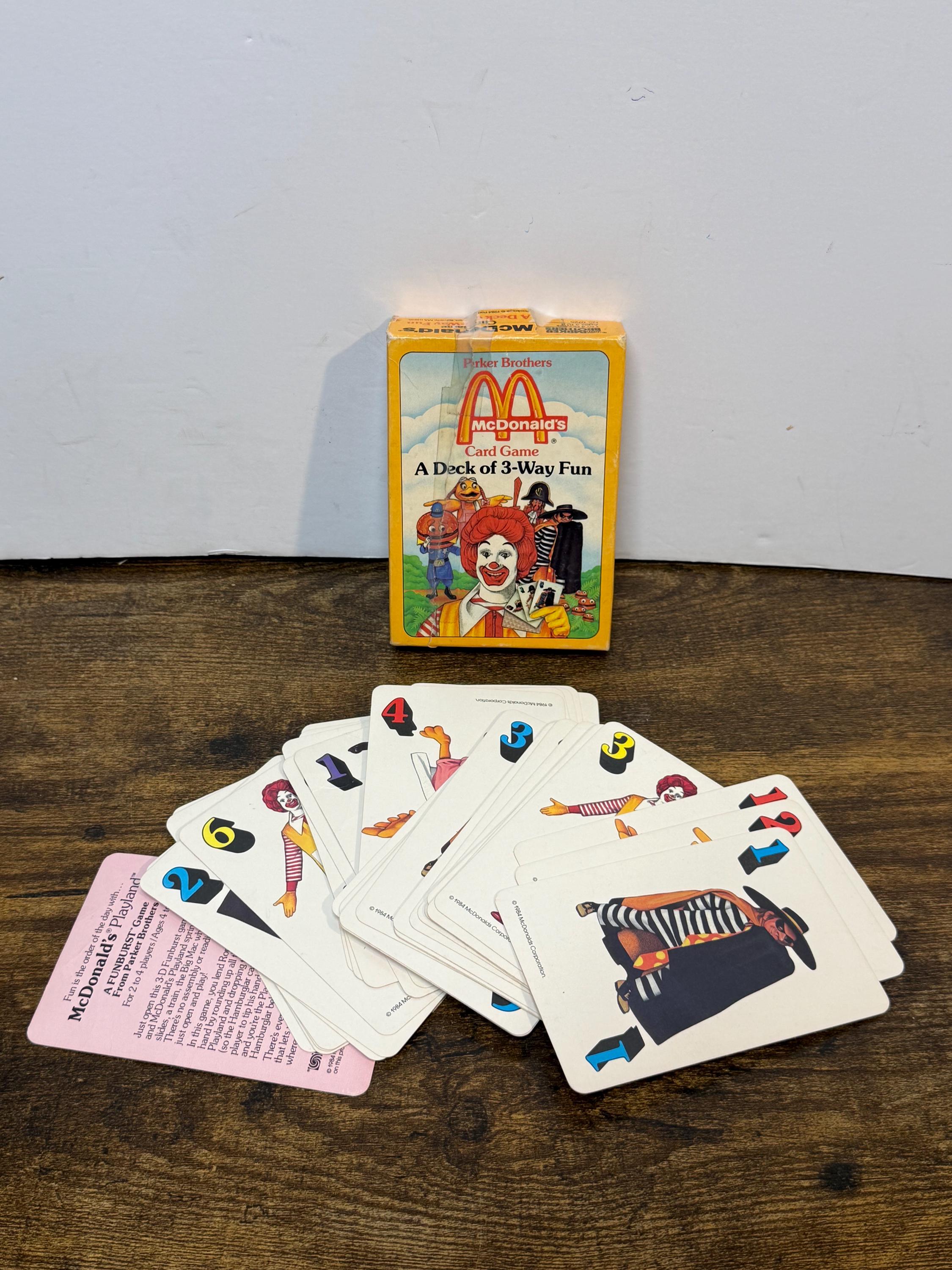 Mcdonalds Playing Cards - Etsy