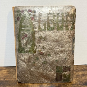 Antique Celluloid Victorian Photo Album Empty