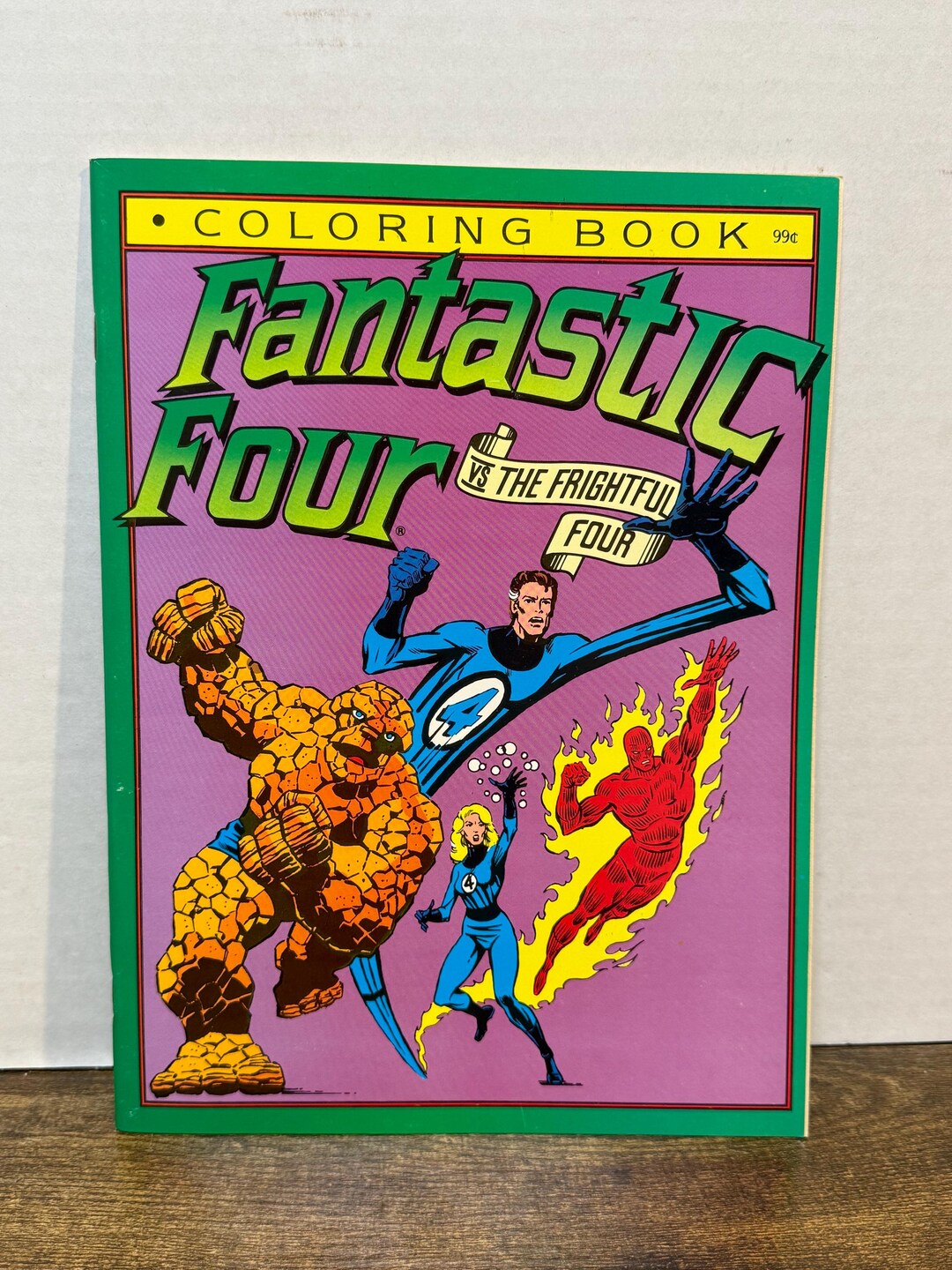 Four Color Book Vintage 1987 Fantastic Four Vs. the Frightful Four Coloring Book - Etsy