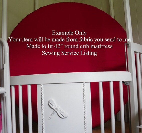 Round Crib Sheet. sewing service.... Made with Etsy
