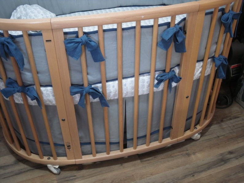Crib Bumper Custom Made to fit Stokke Sleepi Made with Etsy
