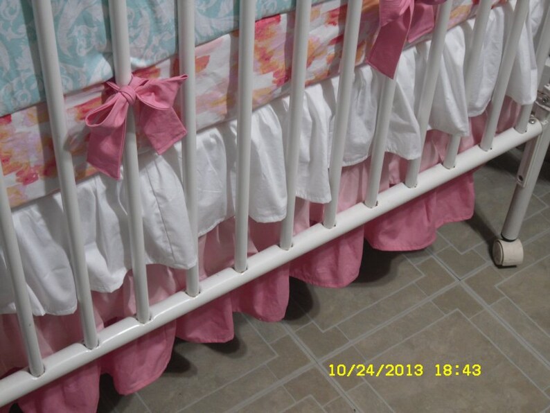 Custom Standard Crib Gathered Bedskirt... Made With Etsy