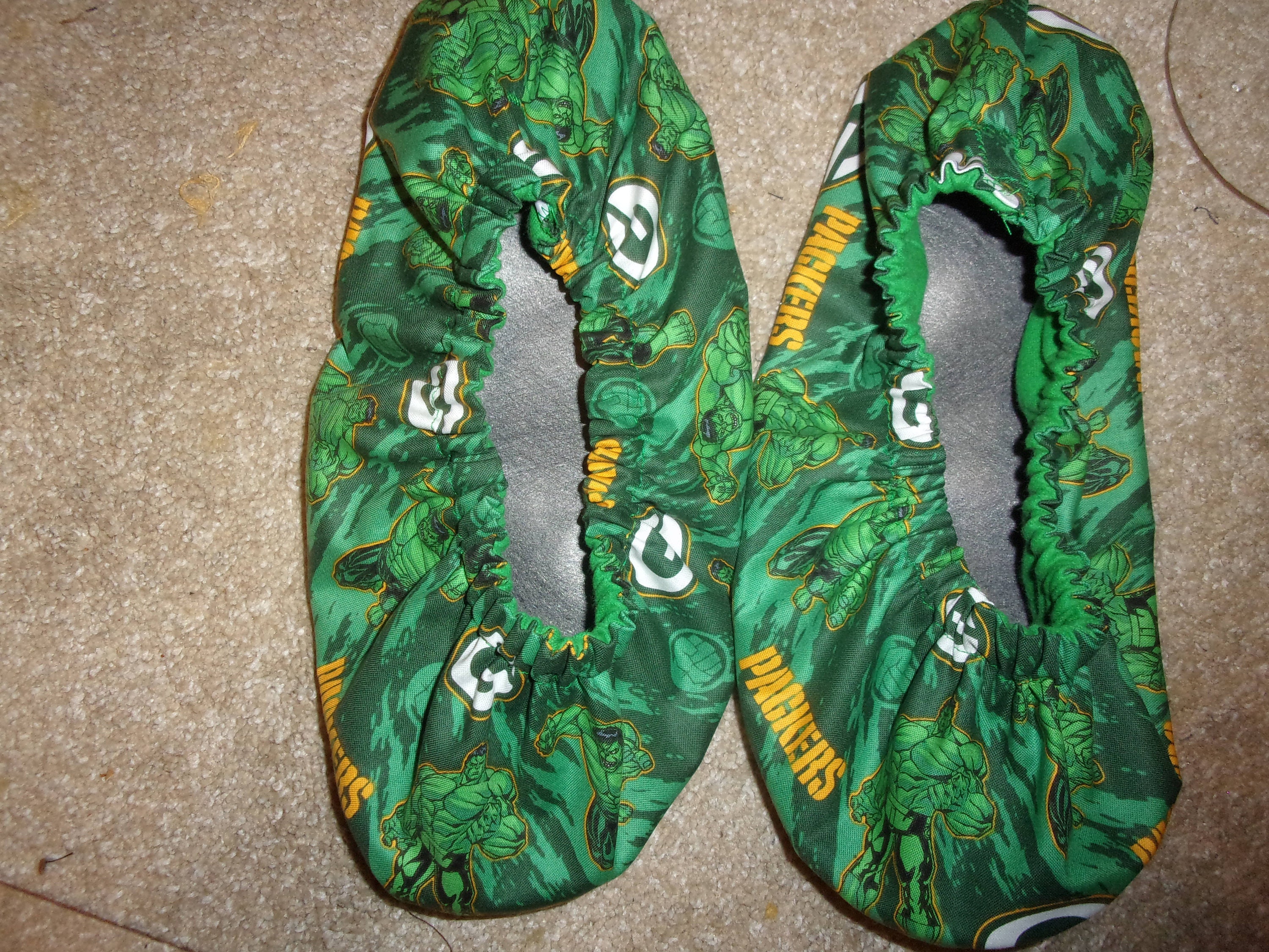 Green Bay Packers w/ the hulk Theme Bowling shoe covers new Etsy