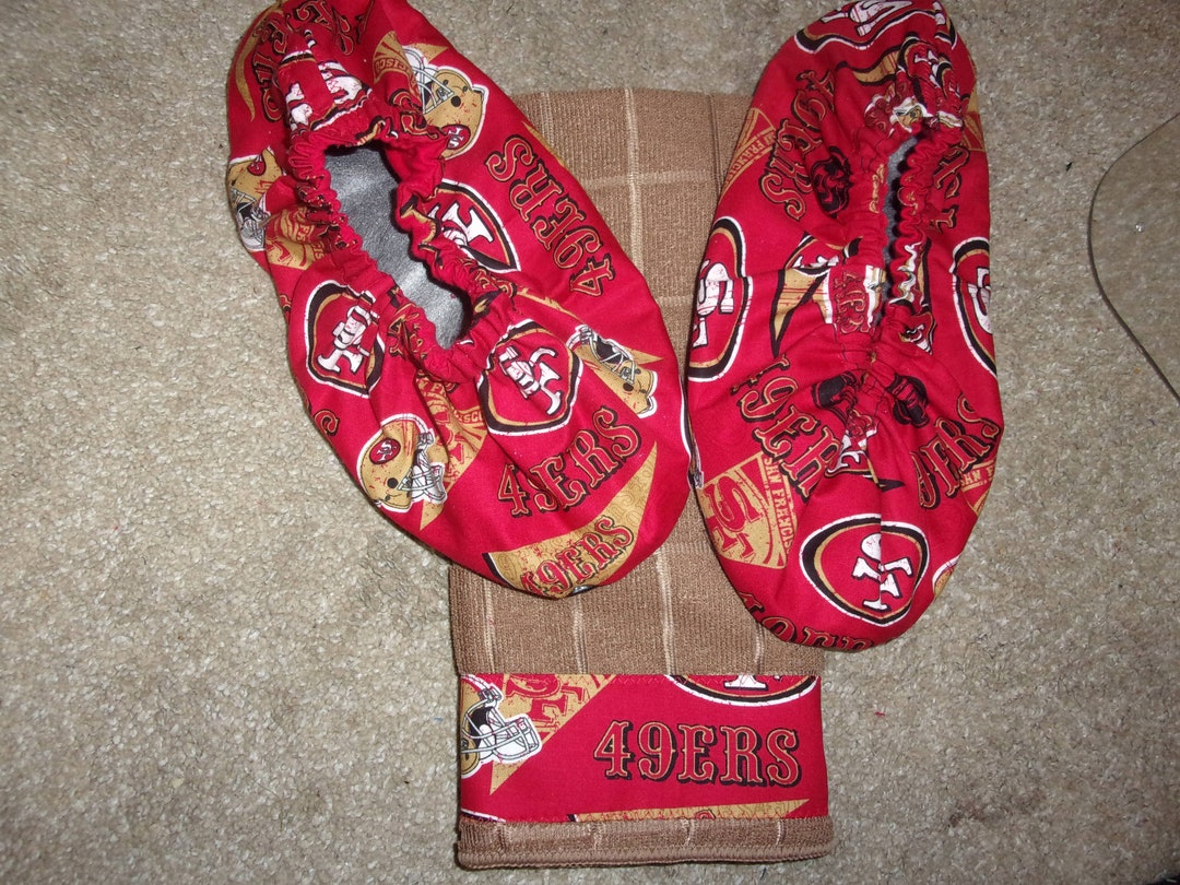 San Francisco 49'ers Bowling Shoe Covers W/ Matching Towel Etsy