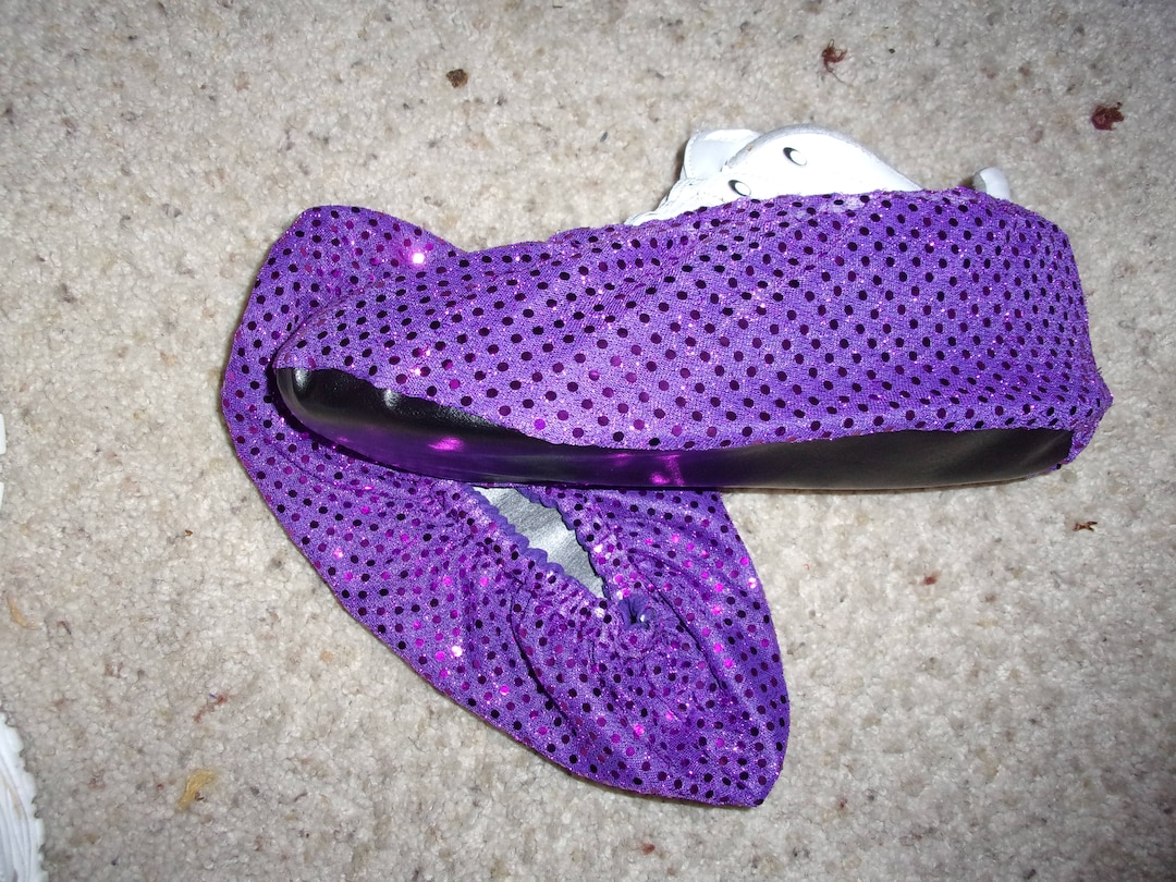 Bowling Shoe Covers Purple Sequin Etsy
