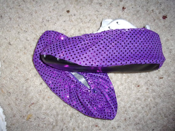 purple shoe covers