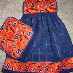 Hanging Pot Holder Towel Set w/ Syracuse UA Theme