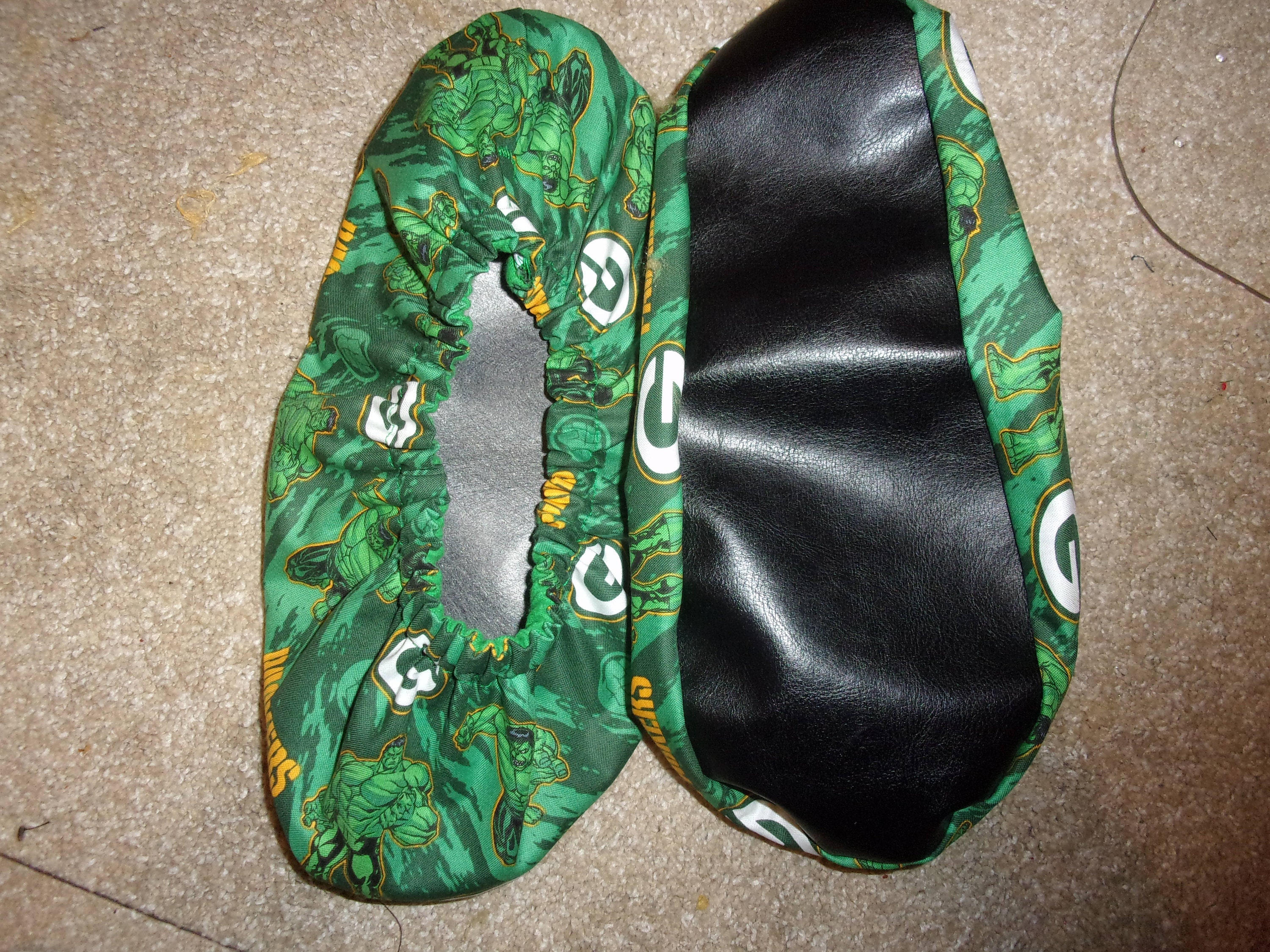 Green Bay Packers w/ the hulk Theme Bowling shoe covers new Etsy