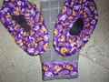 LSU University Bowling shoe covers w/matching  towel