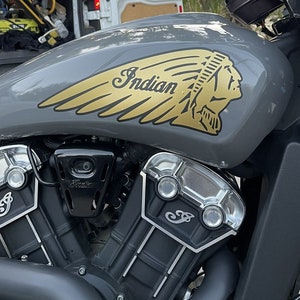 Custom Indian Motorcycle Gas Tank Decal (Left & Right) 2pc