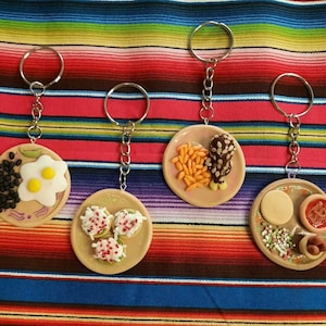 Mexican Dishes Keychain - Etsy