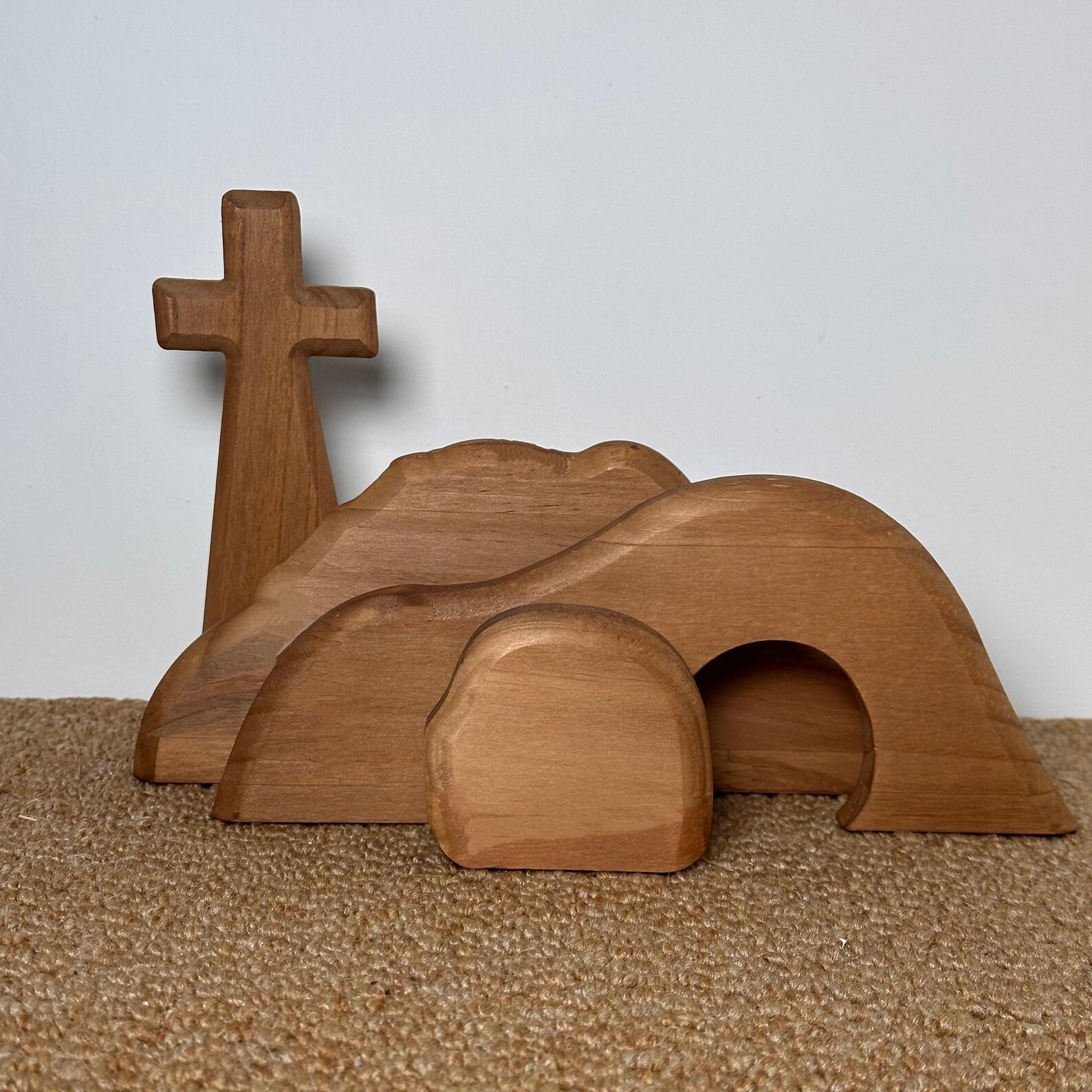 Empty Mastercard Easter Empty Tomb Wooden Set, Christian Resurrection Scene Decor, He is ...