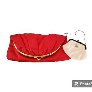 Vintage 50's Red Handbag by Designer Julius Resnick J… - Gem