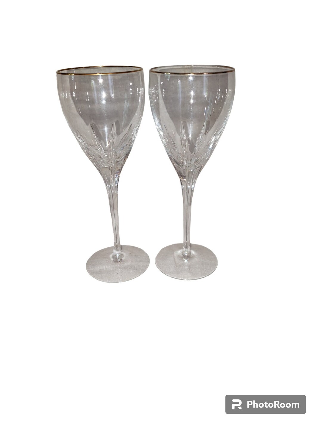 2 Lenox Firelight Crystal Water Glass Goblets Stemware Wine Etsy