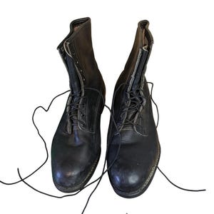 Mens 90s Black Combat Boots - Etsy display picture 2