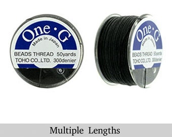 Black One-G Toho Beading Thread 50/125/250yd