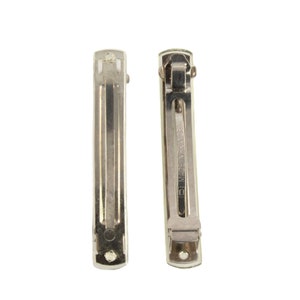 Vintage Clear Acrylic Top Base Barrettes (2)