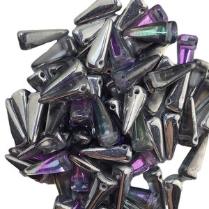 13x6mm Light Vitrail Crystal Preciosa Czech Villa Perles de verre (12)