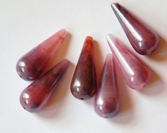 Resin Faux Druzies Iridescent Metallic Flatback Deco Gunmetal Rose Gold Dark Aurora Mystic 24.7mm x 17.8mm Druzy Teardrop Cabochons