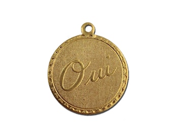 Oui (Yes) Charm with Loop (4)