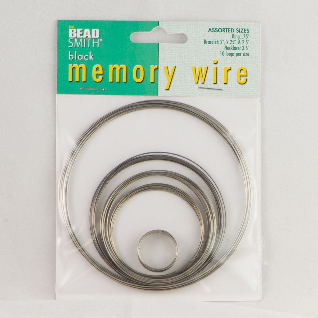 Assorted Black Plated Beadsmith Memory Wire Etsy