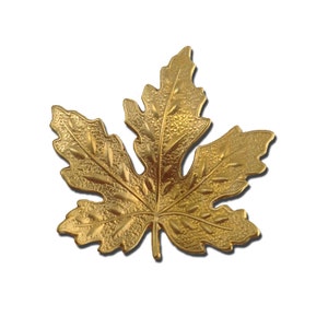 Roh Messing Maple Leaf Stanzteile mtl316A