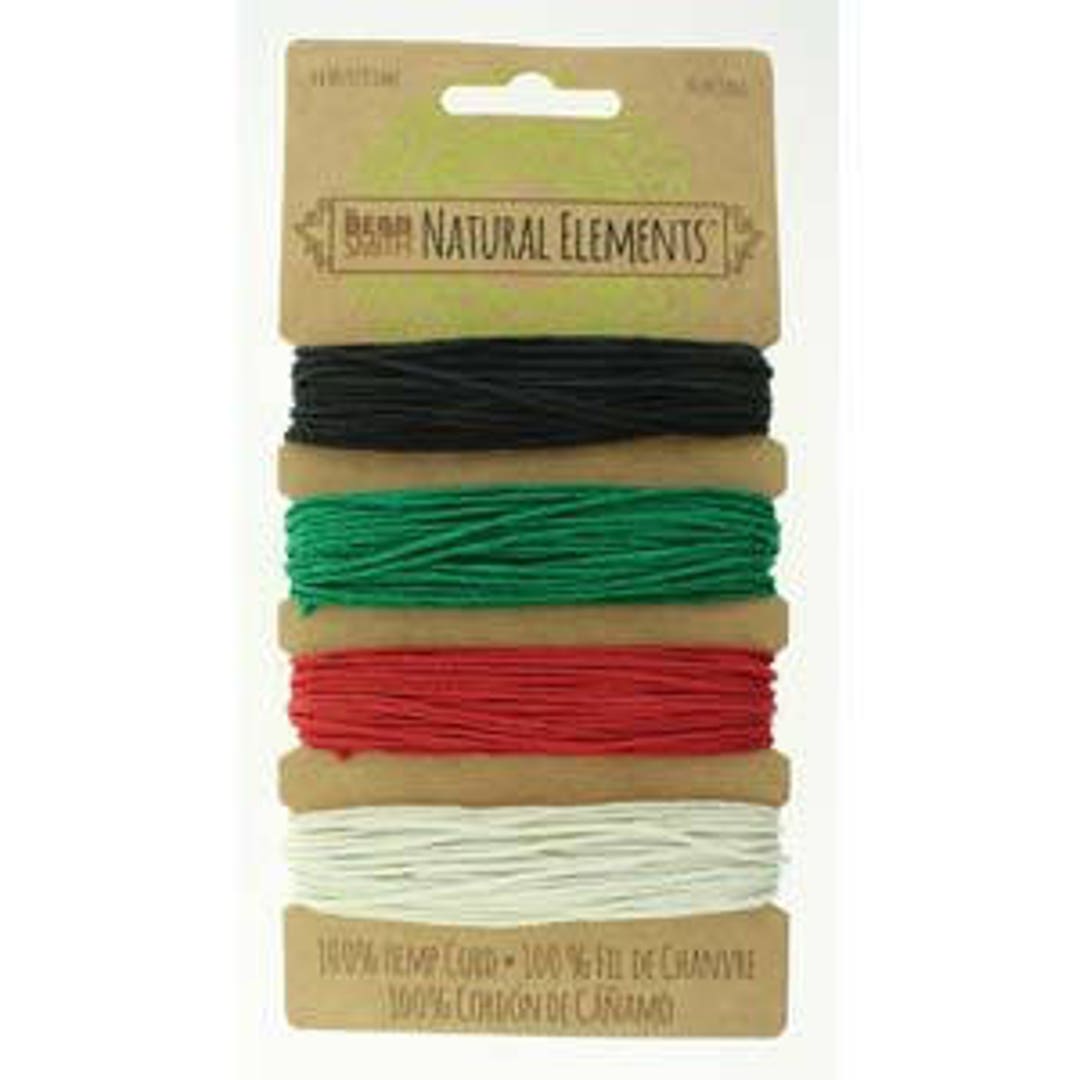Beadsmith Hemp Cord 4 Primary Colors 20lb/1.0mm Etsy