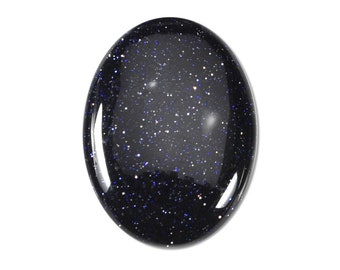 Dakota Stones Blue Goldstone 30x22mm Oval Cabochon Gemstones. CAB-BGS30x22OV