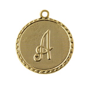 OOPS*** Gold Plated Letter A Initial Charm Drop with Loop (4)