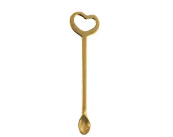 Tiny Spoon with Heart Pendant 48x12mm (2)