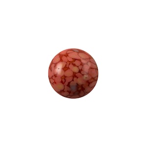 Vintage Coral Matrix Glass Cabochons 9mm (6) cab1004B