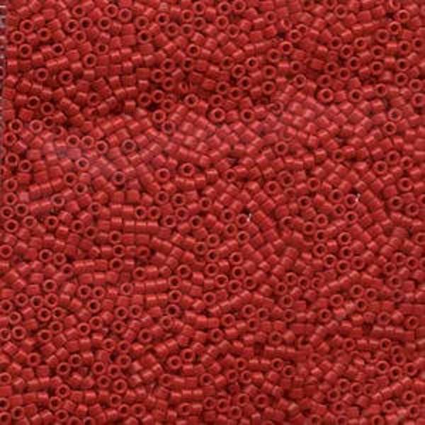 11/0 MIYUKI DELICA Dyed Opaque Red Seed Bead (8g)