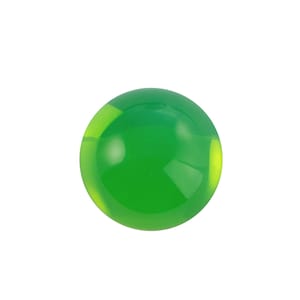 13mm Vert Clair Opale Foiled Glass Round Cabochon (4)