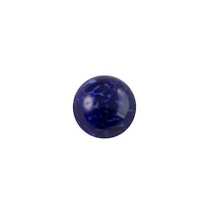 Lapis Blue Matrix Glass Round Cabochons 7mm (6) cab1003D