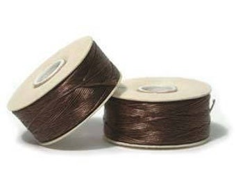 Brown Nymo D Beading Thread 64yd Bobbin NYMDBR