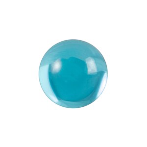 13mm Translucent Aqua Foiled Glass Round Cabochons (4) cab2006J