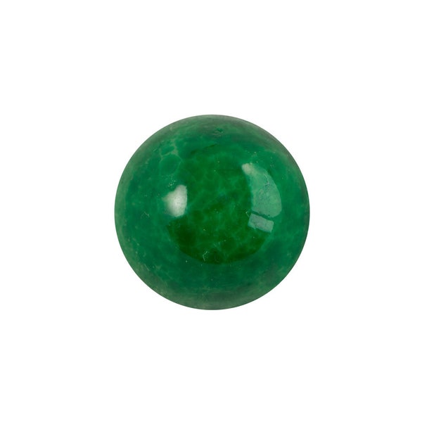 Vintage Jade Green Matrix High Dome Glass Cabochons 15mm (4) cab1037C