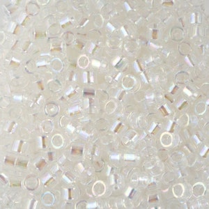 11/0 MIYUKI DELICA Crystal AB Seed Bead (8g)