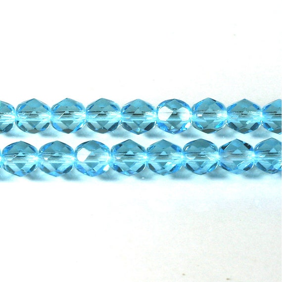 リボリ　8mmのvitrail dark 6/12（72ピース×1セット) 6 mm アクアチェコ ファイアポリッシュ ファセットガラスビーズ (25