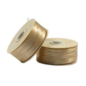 Thread, Nymo®, nylon, black, size B. Sold per 72-yard bobbin