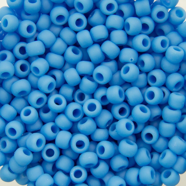 11/0 TOHO ROUND Opaque Frosted Cornflower Seed Bead (8g)