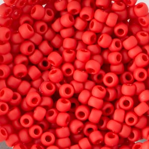 11/0 TOHO ROUND Opaque Frosted Cherry Seed Bead (8g)