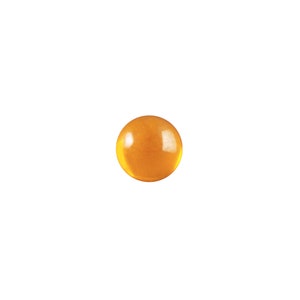 Cabochões redondos de vidro laminado de topázio translúcido de 6 mm (24) cab700DD